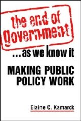 The End of Government As We Know It The End of Government examines how bureaucracy can be updated to deal with the quickly evolving demands of the twenty first century, and also uses real-world examples to help us understand how new alternatives can best be applied.