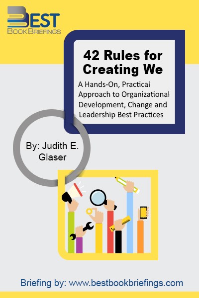 In this leadership book, 42 Rules for Creating WE offers new insights from thought leaders in neuroscience, organizational development, and brand strategy, introducing groundbreaking practices for bringing the spirit of WE to any organization, team or cause. 
