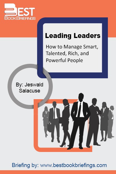 The challenge of leading leaders arises in a multiplicity of situations and contexts in modern life, but it is particularly present in managing high-talent organizations which have high concentrations of persons whose level of education, skill, wealth, and influence are substantially above the average of the general population. 
