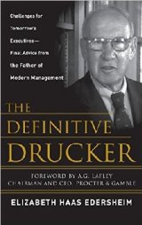 The Definitive Drucker Management guru Peter Drucker widely regarded as the father of modern management. During his remarkable life and career, he inspired countless business and political leaders. Drucker's key business tents include: Serve the customer: The purpose of a business is to create and serve a customer. Act, don't just talk: Management takes hard work,